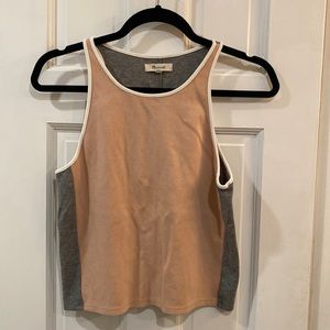 Madewell Pink/Gray Tank Top - Size L - EUC